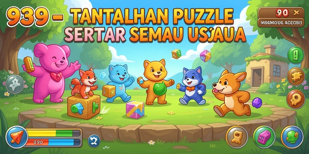 Tampilan gameplay 9399 yang penuh warna dan menantang.