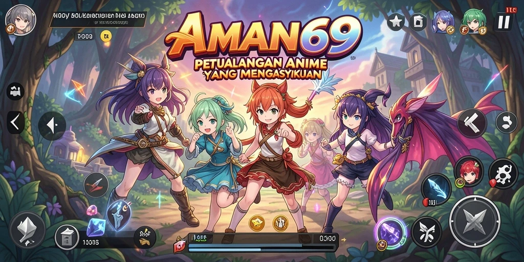 Tangkapan layar gameplay menampilkan karakter anime dalam pertempuran epik.