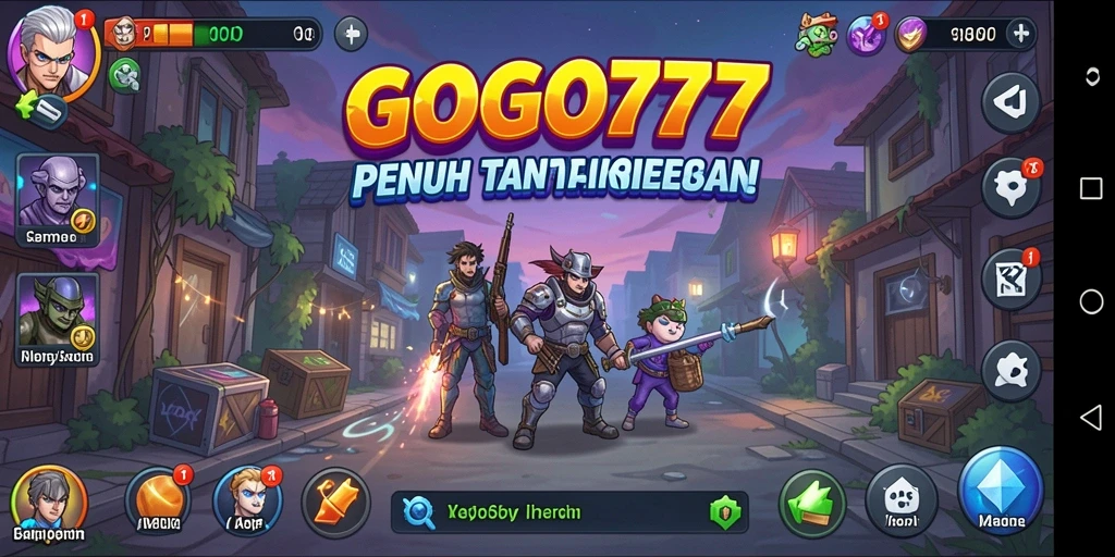 Screenshot utama GOGO77 menampilkan gameplay santai dan menarik.