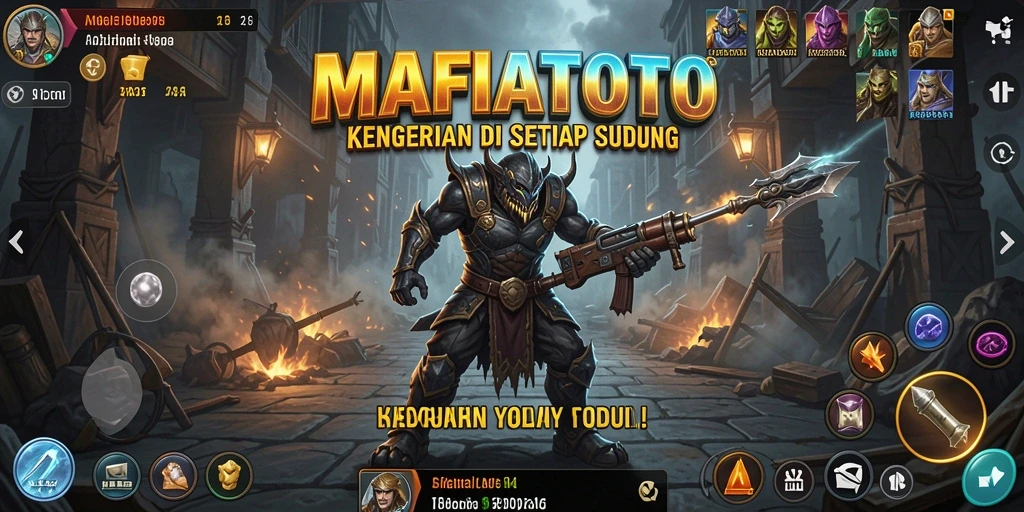 Screenshot menampilkan suasana gelap dan mencekam dari gameplay MAFIATOTO.