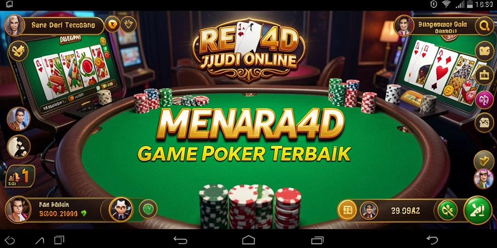Tampilan menakjubkan dari permainan Poker MENARA4D.