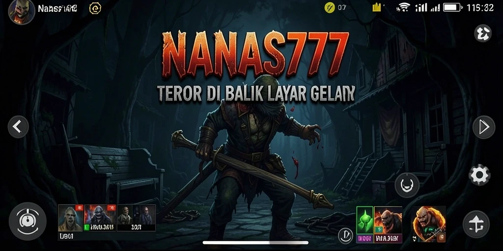 Screenshot gameplay NANAS777 yang menampilkan momen mencekam dari petualangan Horror.