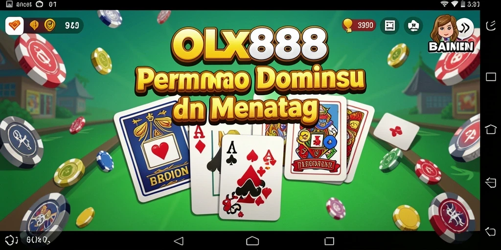 Tampilan gameplay menarik dari OLX888 dengan berbagai mode permainan Domino.
