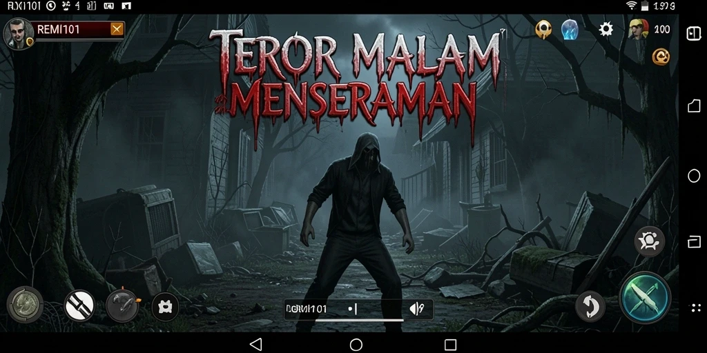 Screenshot REMI101 menampilkan gameplay yang mencekam dan penuh ketegangan.