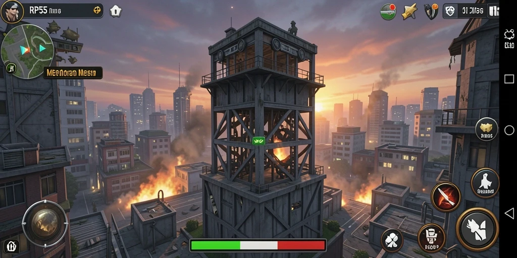 Tangkapan layar gameplay RP55 yang menampilkan aksi Tower Defense yang mendebarkan.