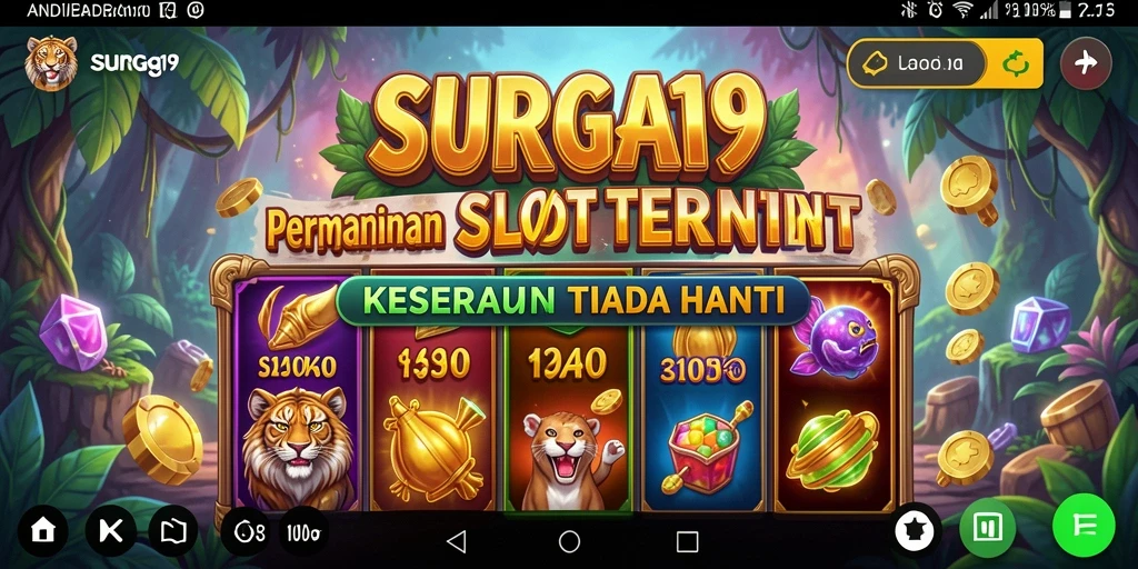 Tampilan gameplay Slot SURGA19 yang menarik dan menghibur.