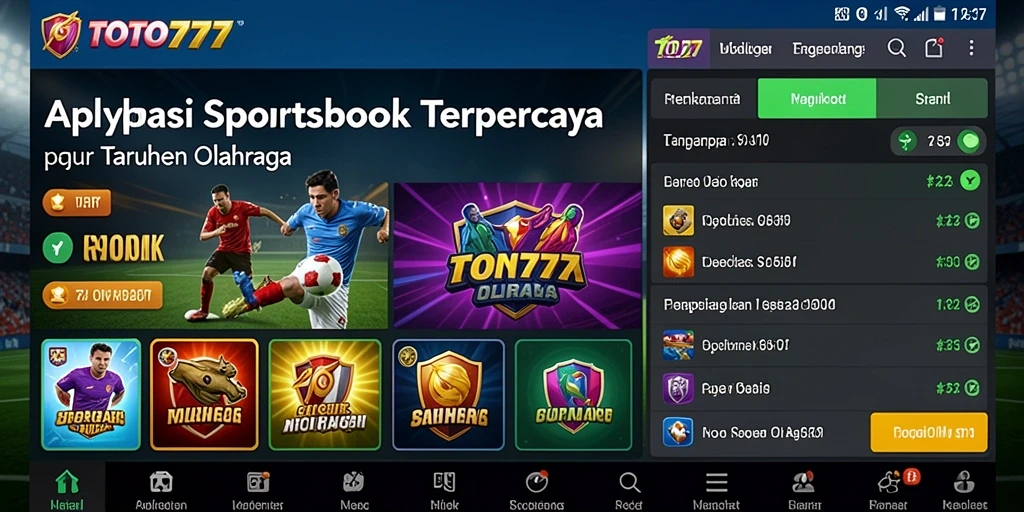 Tampilan gameplay TOTO777 saat memasang taruhan olahraga.